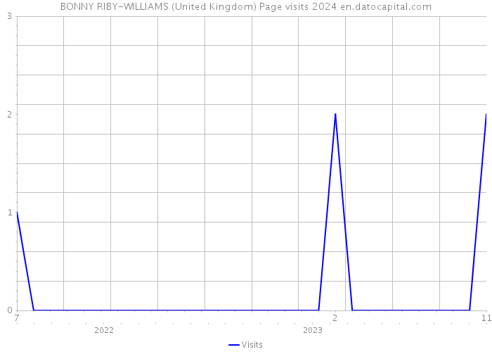 BONNY RIBY-WILLIAMS (United Kingdom) Page visits 2024 