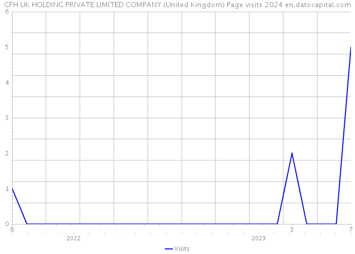 CFH UK HOLDING PRIVATE LIMITED COMPANY (United Kingdom) Page visits 2024 