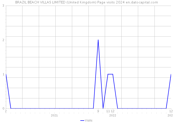 BRAZIL BEACH VILLAS LIMITED (United Kingdom) Page visits 2024 