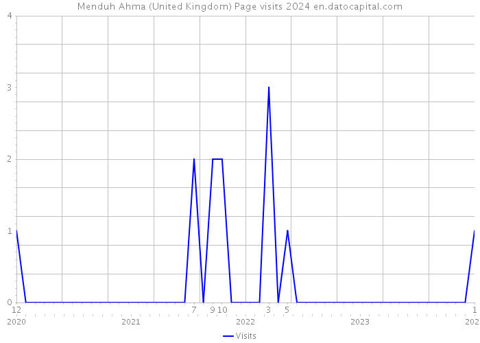 Menduh Ahma (United Kingdom) Page visits 2024 