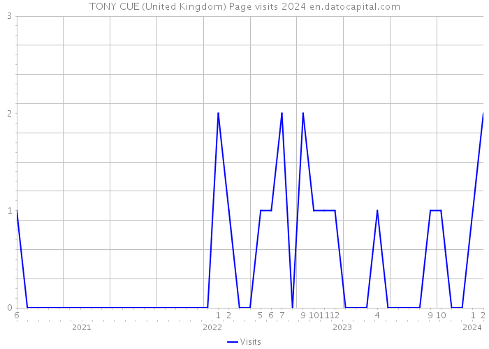 TONY CUE (United Kingdom) Page visits 2024 