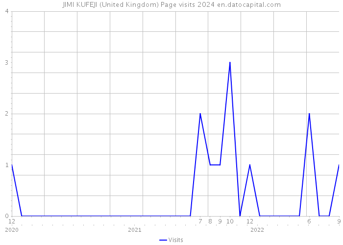 JIMI KUFEJI (United Kingdom) Page visits 2024 
