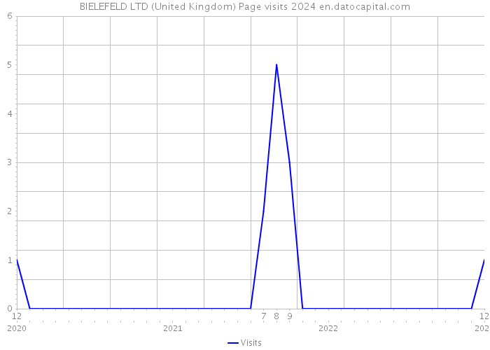 BIELEFELD LTD (United Kingdom) Page visits 2024 