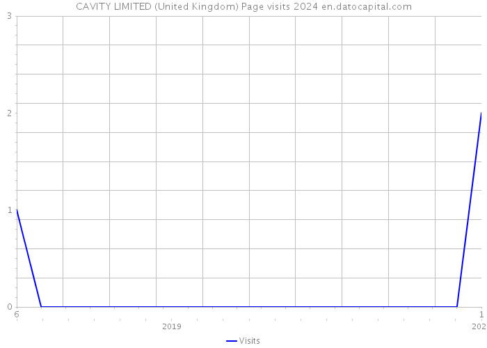CAVITY LIMITED (United Kingdom) Page visits 2024 