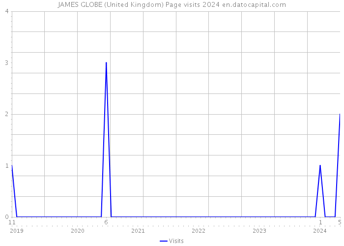 JAMES GLOBE (United Kingdom) Page visits 2024 