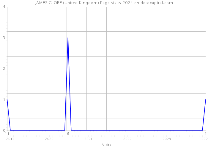 JAMES GLOBE (United Kingdom) Page visits 2024 