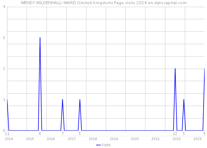 WENDY MILDENHALL-WARD (United Kingdom) Page visits 2024 
