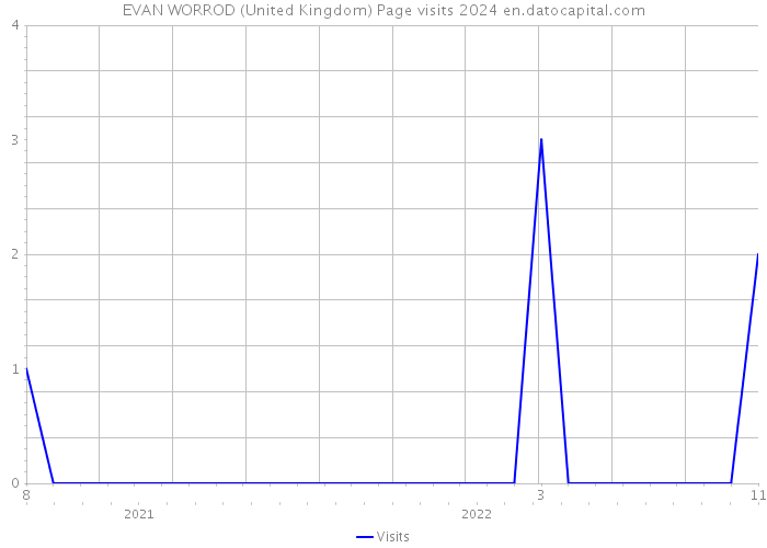 EVAN WORROD (United Kingdom) Page visits 2024 