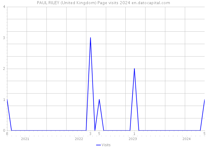 PAUL RILEY (United Kingdom) Page visits 2024 