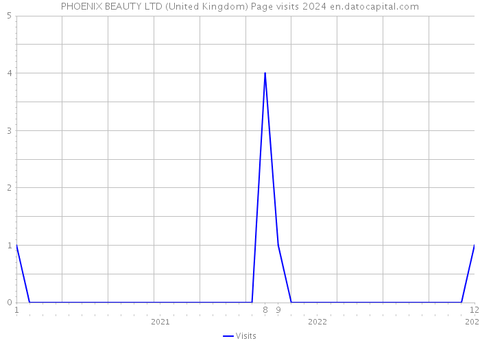 PHOENIX BEAUTY LTD (United Kingdom) Page visits 2024 