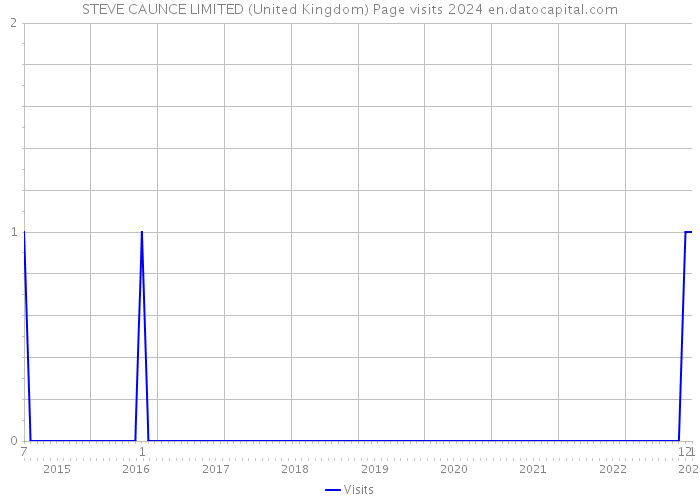 STEVE CAUNCE LIMITED (United Kingdom) Page visits 2024 