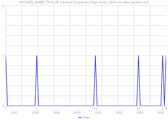 MICHAEL JAMES TAYLOR (United Kingdom) Page visits 2024 