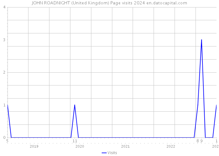 JOHN ROADNIGHT (United Kingdom) Page visits 2024 