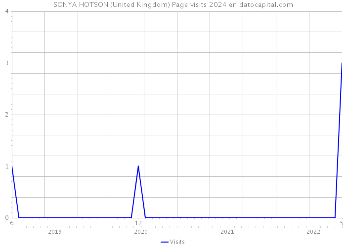 SONYA HOTSON (United Kingdom) Page visits 2024 