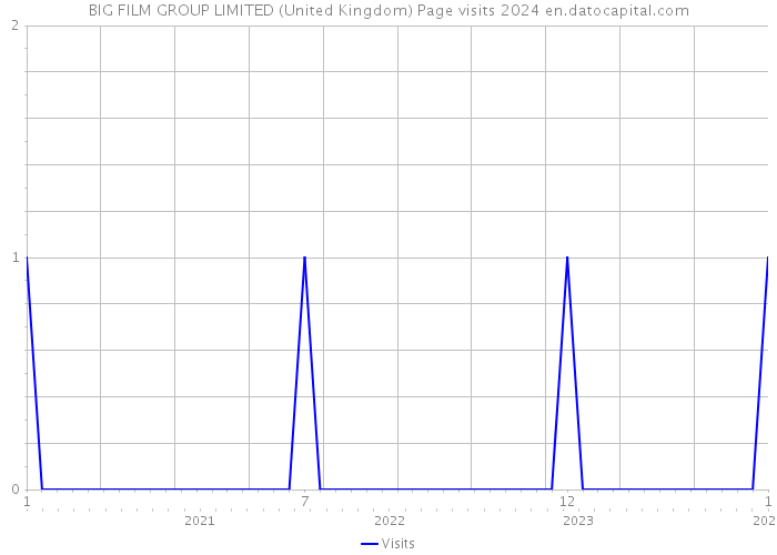 BIG FILM GROUP LIMITED (United Kingdom) Page visits 2024 