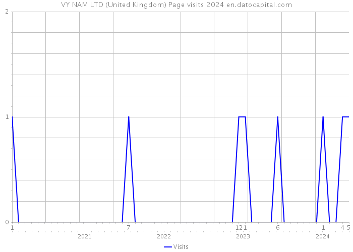 VY NAM LTD (United Kingdom) Page visits 2024 