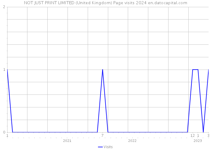 NOT JUST PRINT LIMITED (United Kingdom) Page visits 2024 