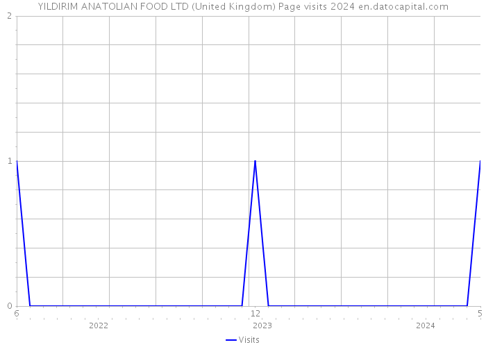 YILDIRIM ANATOLIAN FOOD LTD (United Kingdom) Page visits 2024 