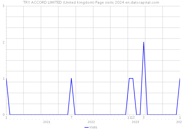 TRY ACCORD LIMITED (United Kingdom) Page visits 2024 