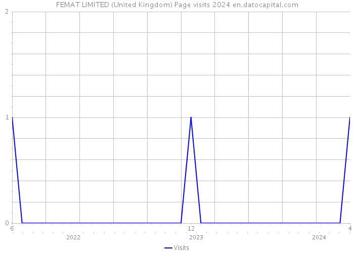 FEMAT LIMITED (United Kingdom) Page visits 2024 
