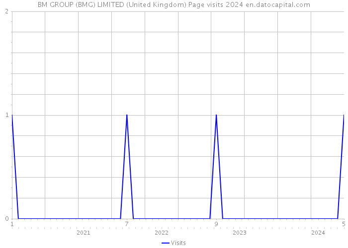 BM GROUP (BMG) LIMITED (United Kingdom) Page visits 2024 