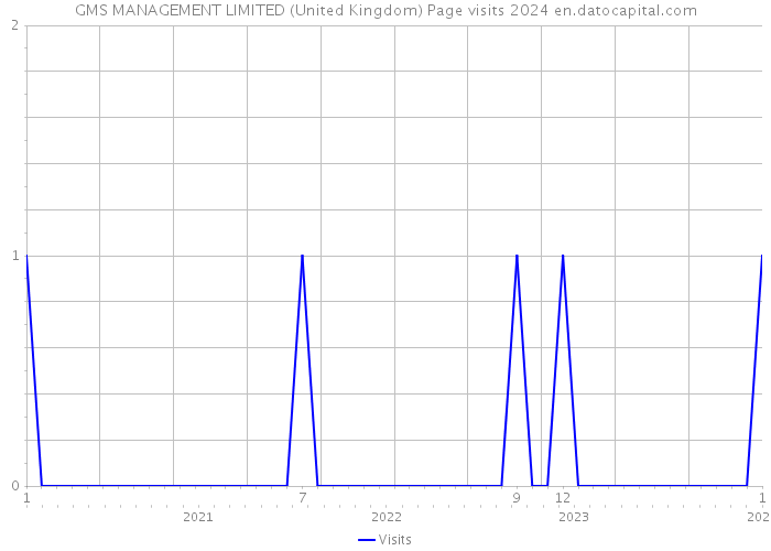 GMS MANAGEMENT LIMITED (United Kingdom) Page visits 2024 