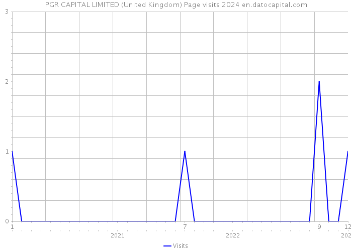 PGR CAPITAL LIMITED (United Kingdom) Page visits 2024 