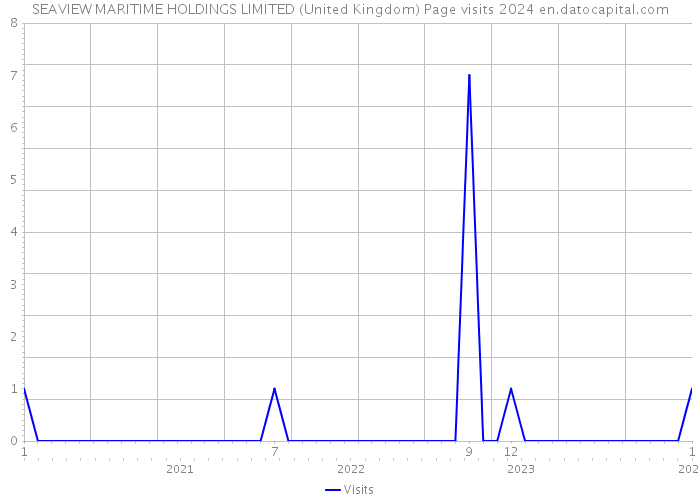 SEAVIEW MARITIME HOLDINGS LIMITED (United Kingdom) Page visits 2024 