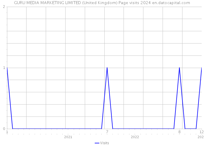 GURU MEDIA MARKETING LIMITED (United Kingdom) Page visits 2024 