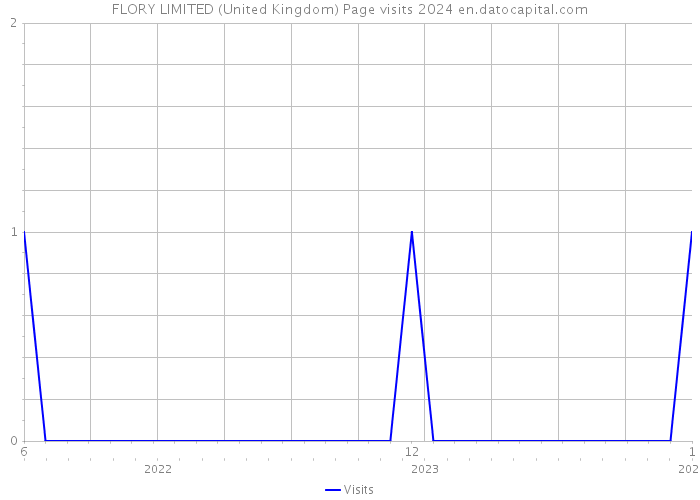 FLORY LIMITED (United Kingdom) Page visits 2024 