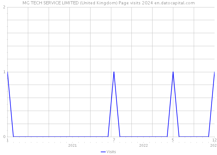 MG TECH SERVICE LIMITED (United Kingdom) Page visits 2024 