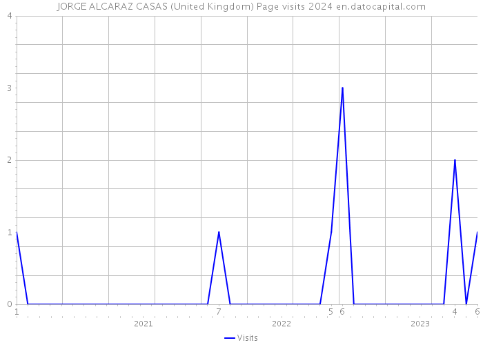 JORGE ALCARAZ CASAS (United Kingdom) Page visits 2024 