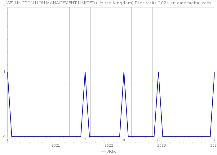 WELLINGTON LION MANAGEMENT LIMITED (United Kingdom) Page visits 2024 