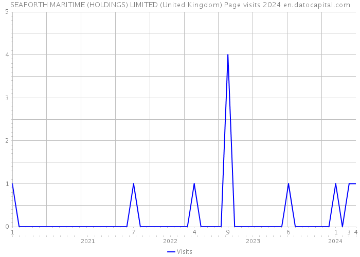 SEAFORTH MARITIME (HOLDINGS) LIMITED (United Kingdom) Page visits 2024 