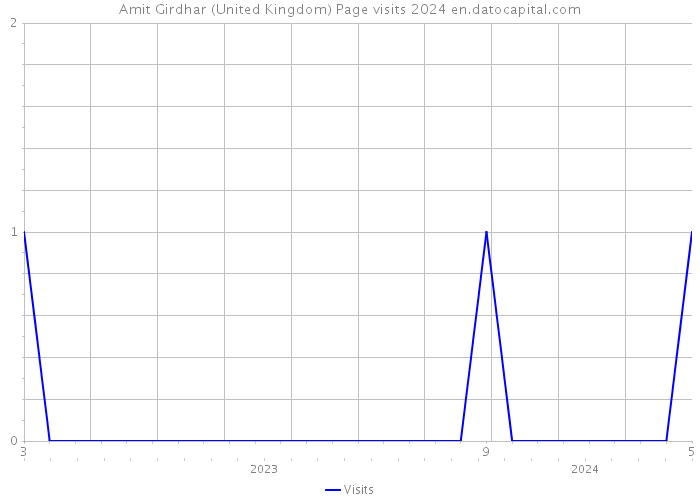 Amit Girdhar (United Kingdom) Page visits 2024 