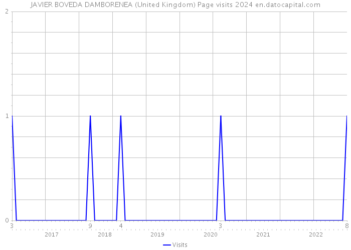 JAVIER BOVEDA DAMBORENEA (United Kingdom) Page visits 2024 