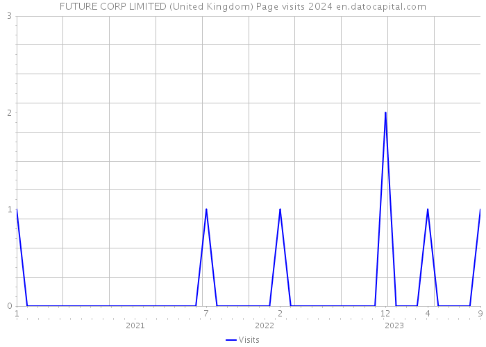 FUTURE CORP LIMITED (United Kingdom) Page visits 2024 