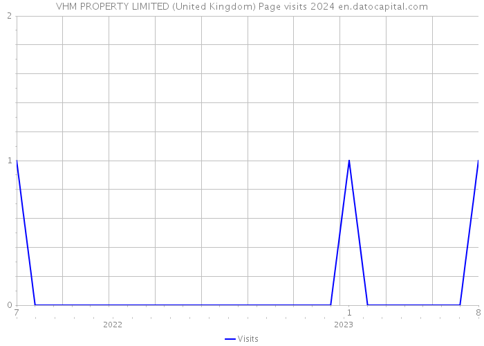 VHM PROPERTY LIMITED (United Kingdom) Page visits 2024 