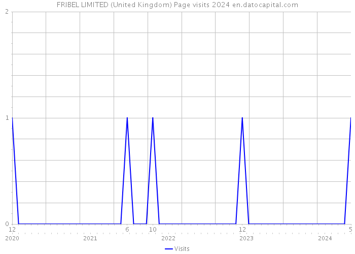 FRIBEL LIMITED (United Kingdom) Page visits 2024 