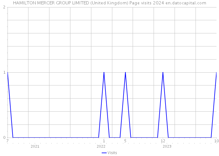 HAMILTON MERCER GROUP LIMITED (United Kingdom) Page visits 2024 