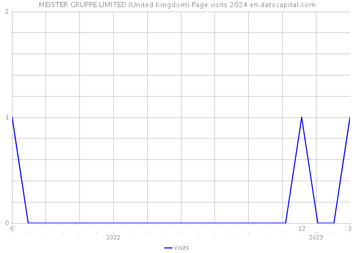 MEISTER GRUPPE LIMITED (United Kingdom) Page visits 2024 