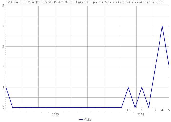 MARIA DE LOS ANGELES SOLIS AMODIO (United Kingdom) Page visits 2024 