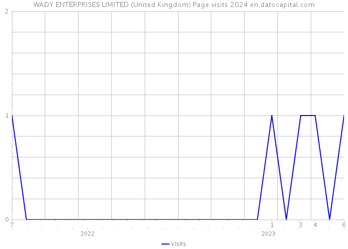 WADY ENTERPRISES LIMITED (United Kingdom) Page visits 2024 