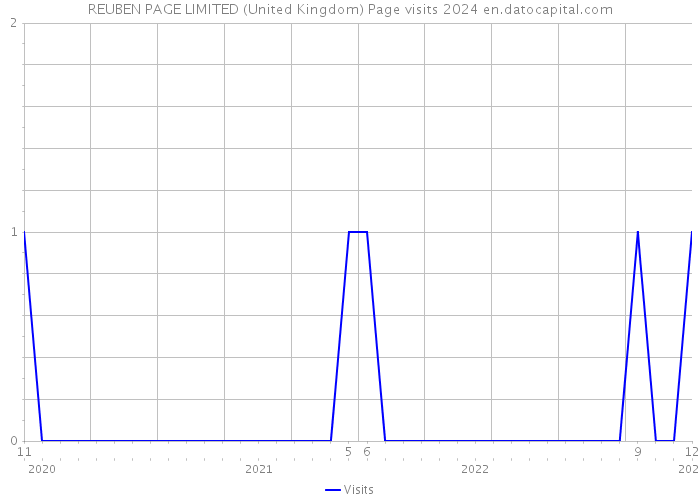REUBEN PAGE LIMITED (United Kingdom) Page visits 2024 