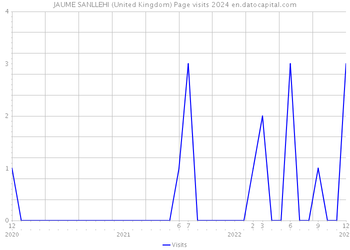 JAUME SANLLEHI (United Kingdom) Page visits 2024 