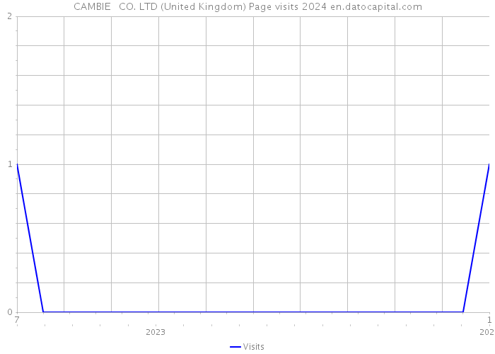 CAMBIE + CO. LTD (United Kingdom) Page visits 2024 