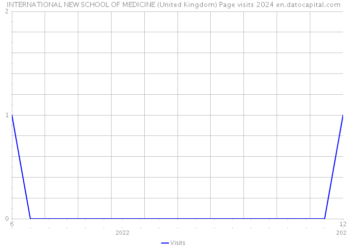 INTERNATIONAL NEW SCHOOL OF MEDICINE (United Kingdom) Page visits 2024 