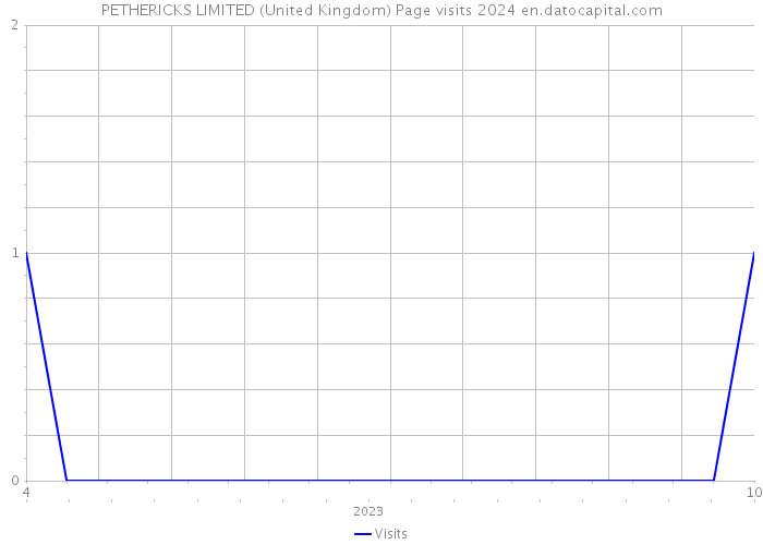 PETHERICKS LIMITED (United Kingdom) Page visits 2024 