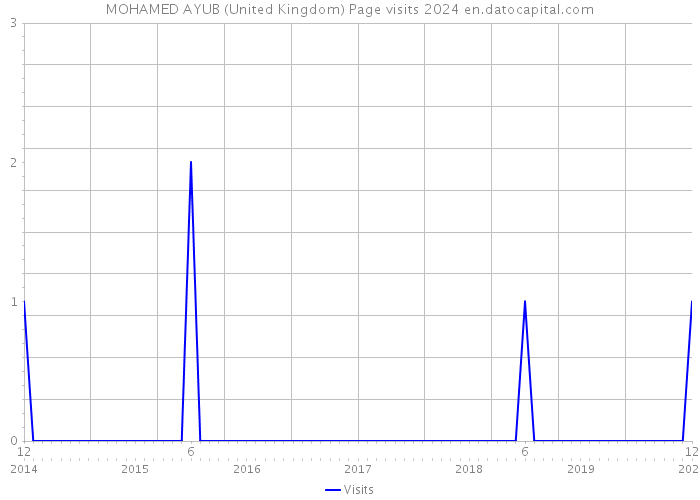 MOHAMED AYUB (United Kingdom) Page visits 2024 