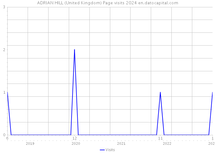 ADRIAN HILL (United Kingdom) Page visits 2024 